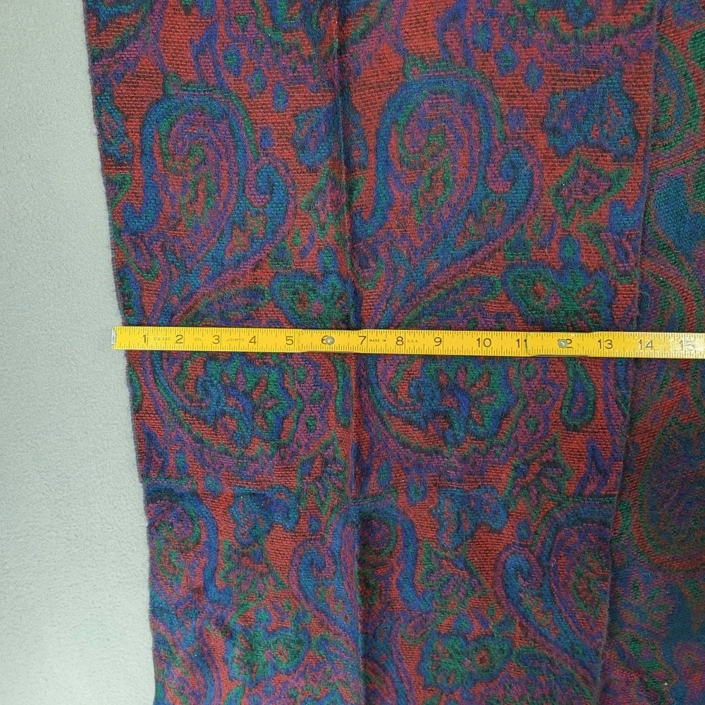 Vintage Christian Dior Cashluxe Acrylic Scarf Purple Plaid Casual Soft